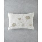 English Home Buds Nakışlı Dekoratif Kırlent 33x50 cm Ekru
