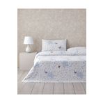 English Home Butterfly Art Baskılı Çift Kişilik Pike Takımı 200x220 cm Mavi