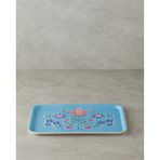 English Home Carnival Tulip 27X36 cm Mavi Melamin Kaydırmaz Tepsi