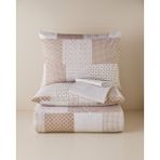 English Home Chain Patch Kolay Ütülenir Çarşaflı Çift Kişilik Nevresim Takımı 200X220 cm Turuncu - 200 x 220 cm
