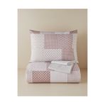 English Home Chain Patch Kolay Ütülenir Tek Kişilik Nevresim Takımı 160X220 cm Mürdüm