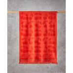 English Home Cherry Wave Kırmızı Pamuk Plaj Havlusu 70 x 140 cm Hafif ve Hızla Kuruyan