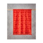 English Home Cherry Wave Pamuk Plaj Havlusu 70x140 cm Kırmızı