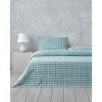 English Home Clouded Grid Ipliği Boyalı Çift Kişilik Çarşaflı Nevresim Takımı 200X220 cm Koyu Yeşil - 200 x 220 cm