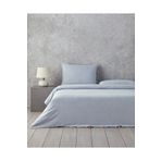 English Home Comfy Plain Mavi Bej Çift Kişilik Nevresim Takımı