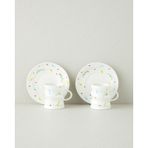 English Home Confella New Bone China 4 Parça 2 Kişilik Kahve Fincan Takımı 100 Ml Renkli Çok Renkli