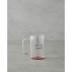 English Home Cup Of Love Cam Kupa 270 ml Kırmızı