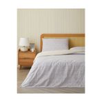 English Home Daisy Touch Kolay Ütülenir Çift Kişilik Nevresim Seti 200X220 cm Lila-Turuncu