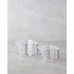 English Home Daniel Plastik 2’li Ölçü Kabı Mutfak Gereci 300 – 600 ml Şeffaf - 0 - 249 ml