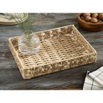 English Home Dateless Hasır Tepsı 33X26 cm Kahve - Toprak - Renk