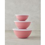 English Home Deanna Plastik 3 Parça Saklama Kabı 1-2-3 Lt Pembe