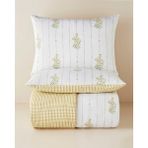 English Home Delicate Bloss Pamuklu Çift Kişilik Nevresim Seti 200X220 cm Sarı-Yeşil