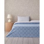 English Home Diamond Twist Kolay Ütülenir Çift Kişilik Çarşaflı Nevresim Takımı 200X220 cm Koyu Mavi
