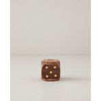 English Home Dice Dekoratif Obje 6x6x6 cm Kahve - Kahve - S