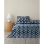 English Home Dotty Gingham Kolay Ütülenir Çift Kişilik Çarşaflı Nevresim Takımı 200X220 cm Koyu Mavi-Yeşil - Mavi - Yeşil - 200 x 220 cm