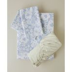 English Home Dyna Çift Kişilik Pike Takımı 200X220 cm Mavi - Açık Mavi
