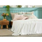 English Home Elegancy Fistolu Çift Kişilik Pike 200 x 220 cm Beyaz - Beyaz - Krem