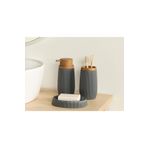 English Home Evelyn 3'lü Antrasit Banyo Seti