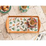 English Home Exotic Flower 37x18 cm Sarı Melamin Tepsi