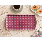 English Home Exotic Square 37x18 cm Pembe Melamin Tepsı