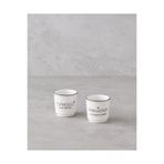 English Home Fabulous Bone Porselen 2’li Espresso Fincan 90 ml Beyaz