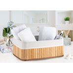English Home Fancy Bej Katlanabilir Çamaşır Sepeti