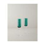 English Home Favour Cam 2'li Kadeh 200 ml Yeşil