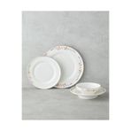 English Home Floral Symphony Bone 24 Parça 6 Kişilik Renkli Porselen Yemek Takımı
