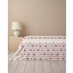 English Home Flower Line Tek Kişilik Pike Pembe