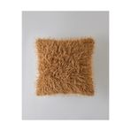 English Home Fluffy Pelüş Kırlent Kılıfı 45x45 cm Açık Kahverengi