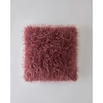 English Home Fluffy Pelüş Kırlent Kılıfı 45x45 cm Vişne - Bordo - 45 x 45