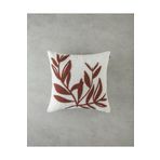English Home Foglie Punch Nakışlı Kırlent Kılıfı 45x45 cm Ekru