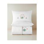English Home Garden Melody Pamuklu Çift Kişilik Nevresim Seti 200x220 cm Yeşil-Sarı