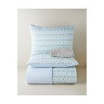 English Home Geo Harmony Kolay Ütülenir Çarşaflı Çift Kişilik Nevresim Takımı 200x220 cm Mavi-Sarı