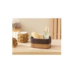 English Home Gina Bambu 20x15x10 cm Koyu Kahve Sepet