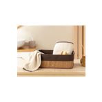 English Home-Gina Bambu Sepet 32x22x12 Cm Koyu Kahve
