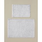 English Home Glossy Kaydırmaz Taban Banyo Paspası Seti 60X90 + 40X60 cm Beyaz