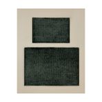 English Home Glossy Kaydırmaz Taban Banyo Paspası Seti 60X90 + 40X60 cm Yeşil