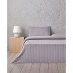 English Home Glossy Kolay Ütülenir Perkal Çift Kişilik Çarşaflı Nevresim Takımı 200X220 cm Gri - 200 x 220 cm