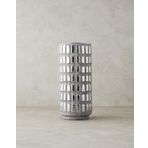 English Home Glossy Stoneware Vazo Silver
