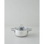 English Home Glow Çelik Derin Tencere 16x10 cm Silver - Gümüş - 16 cm