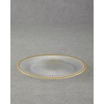 English Home Graceful Shapes Cam Pasta Tabağı Gold