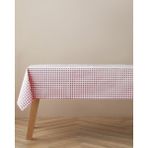 English Home Gridlane Pvc Masa Örtüsü 140x200 cm Kırmızı - 140 x 200 cm