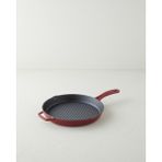 English Home Hecha Demir Döküm Yuvarlak Grill Tava 28X4 cm Mat Bordo