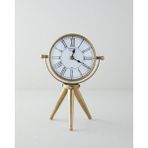 English Home Holy Metal Yuvarlak Masa Saati 31 cm Gold Yüksek Hassasiyetli Mekanizma ile
