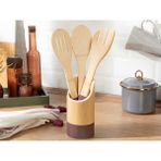 English Home Lina Bambu 4 Parça Servis Seti 16 Cm Mürdüm