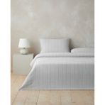 English Home Line Mesh İpliği Boyalı Çift Kişilik Çarşaflı Nevresim Takımı 200x220 cm Gri - 200 x 220 cm