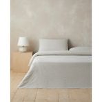 English Home Lush Leopard Jakarlı Çift Kişilik Çarşaflı Nevresim Takımı 200X220 cm Bej