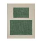 English Home Macaroni Kaydırmaz Taban Banyo Paspası Seti 60X90 + 40X60 cm Yeşil