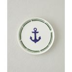 English Home Marine Anchor Seramik Pasta Tabağı 16 cm Lacivert – Yeşil - Renk - Beyaz